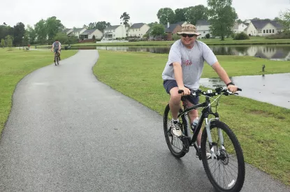 St. Jude Bike-a-thon participant