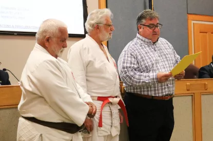 Judo Week proclamation photo