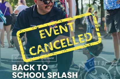 Back to School Splash Cancelled