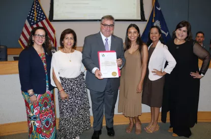 Hispanic Heritage Month Proclamation reading