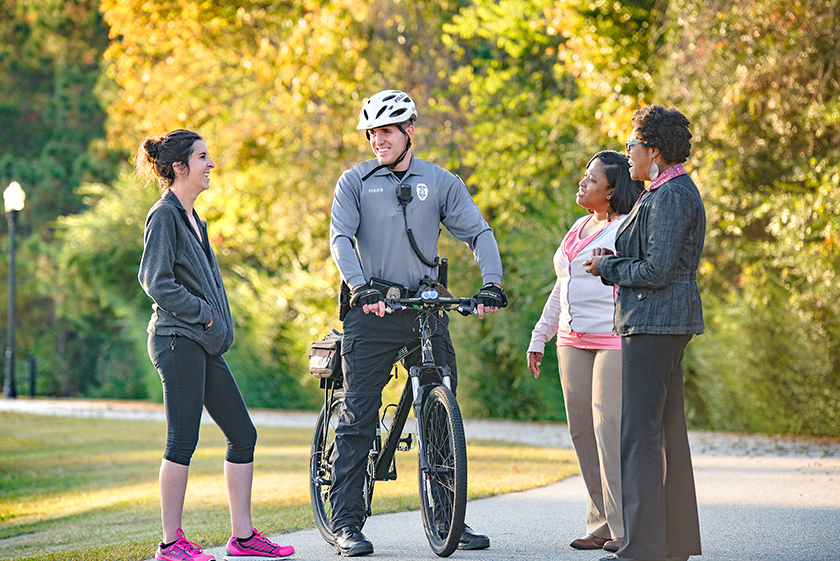 Goose Creek police officer and residents